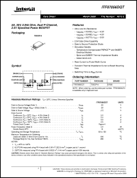 ITF87056DQT datasheet: 5A, 20V, 0.045 Ohm, Dual P-Channel, 2.5V Specified Power MOSFET ITF87056DQT