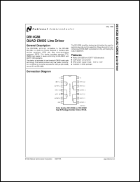 DS14C88MX datasheet: QUAD CMOS Line Driver DS14C88MX