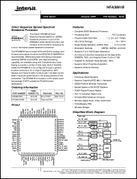 HFA3861B datasheet: Direct Sequence Spread Spectrum Baseband Processor HFA3861B