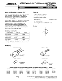 HGT1S7N60A4S datasheet: 600V, SMPS Series N-Channel IGBT HGT1S7N60A4S