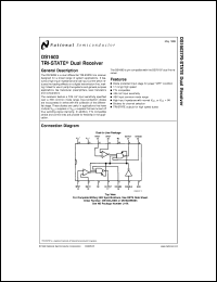DS1603J/883 datasheet: TRI-STATE Dual Receiver DS1603J/883