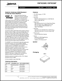 FSPYE230R datasheet: Radiation Hardened, SEGR Resistant N-Channel Power MOSFETs FSPYE230R