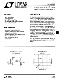 LM334 datasheet: Constant Current Source and Temperature Sensor LM334