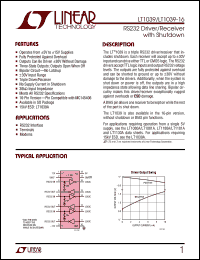 LT1039 datasheet: RS232 Driver/Receiver  with Shutdown LT1039