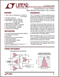 LT1124 datasheet: Dual/Quad Low Noise, High Speed Precision Op Amps LT1124