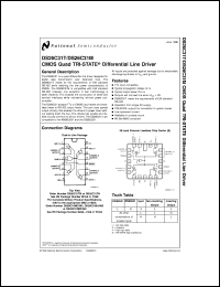 DS26C31TN datasheet: CMOS Quad TRI-STATE Differential Line Drivers DS26C31TN