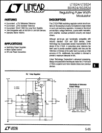 SG3524 datasheet: Regulating Pulse Width Modulator SG3524