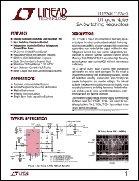 LT1534 datasheet: Ultralow Noise 2A Switching Regulator LT1534