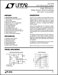 LTC1174 datasheet: High Efficiency Step-Down and Inverting DC/DC Converter LTC1174