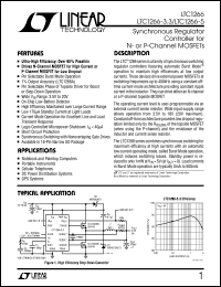 LTC1266-3.3 datasheet: Synchronous Regulator Controller for N- or P-Channel MOSFETs LTC1266-3.3