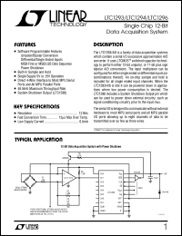 LTC1296 datasheet: Single Chip 12-Bit Data Acquisition System LTC1296