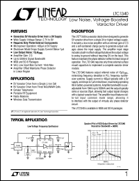 LTC1340 datasheet: Low Noise, Voltage-Boosted  Varactor Driver LTC1340