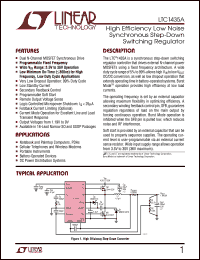 LTC1435A datasheet: High Efficiency Low Noise Synchronous Step-Down  Switching Regulator LTC1435A