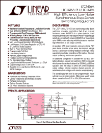 LTC1436A datasheet: High Efficiency Low Noise Synchronous Step-Down Switching Regulators LTC1436A