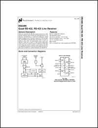DS3486N datasheet: Quad RS-422/RS-423 Line Receiver DS3486N