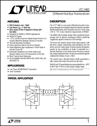 LTC1485 datasheet: Differential Bus Transceiver LTC1485