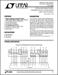 LTC1546 datasheet: Software-Selectable Multiprotocol Transceiver with Termination LTC1546