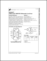 DS34C87TN datasheet: CMOS Quad TRI-STATE Differential Line Driver DS34C87TN