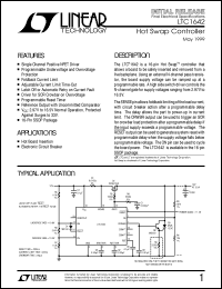 LTC1642 datasheet: Hot Swap Controller LTC1642