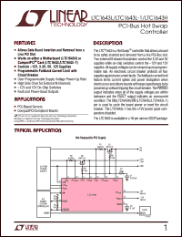 LTC1643L datasheet: PCI-Bus Hot Swap Controller LTC1643L