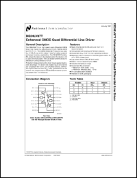 DS34LV87TM datasheet: Enhanced CMOS Quad Differential Line Driver DS34LV87TM