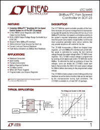 LTC1695 datasheet: SMBus/I²C Fan Speed Controller in SOT-23 LTC1695