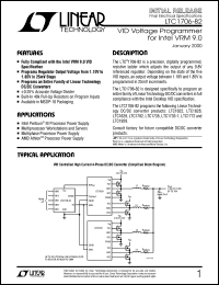 LTC1706-82 datasheet: VID Voltage Programmer for Intel VRM 9.0 LTC1706-82