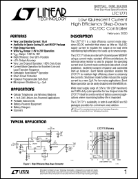 LTC1771 datasheet: High Efficiency Step-Down DC/DC Controller LTC1771