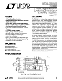 LTC1929 datasheet: 2-Phase, High Efficiency, Synchronous Step-Down Switching Regulator LTC1929