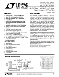 LTC2424 datasheet: 4-/8-Channel 20-Bit Power No Latency Delta-Sigma ADC LTC2424