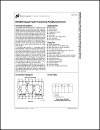 DS3668N datasheet: Quad Fault Protected Peripheral Driver DS3668N