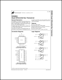 DS36954MX datasheet: Quad Differential Bus Transceiver DS36954MX