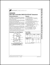 DS36C280N datasheet: Slew Rate Controlled CMOS TIA/EIA-485 Transceiver DS36C280N