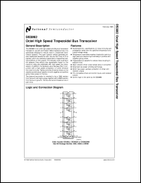 DS3862N datasheet: Octal High Speed Trapezoidal Bus Transceiver DS3862N