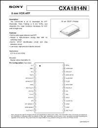 CXA1814N datasheet: 8mm VCR ATF CXA1814N