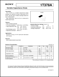 1T378A datasheet: Variable Capacitance Diode 1T378A