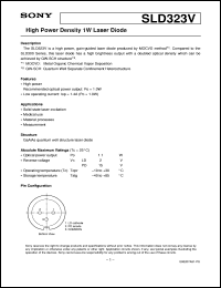 SLD323V datasheet: High Power Density 1W Laser Diode SLD323V