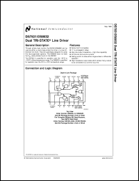 DS8832N datasheet: Dual TRI-STATE Line Drivers DS8832N
