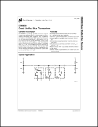 DS8838MX datasheet: Quad Unified Bus Transceiver DS8838MX