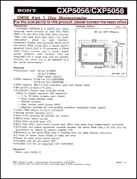 CXP5056 datasheet: CMOS 4-bit 1Chip Microcomputer CXP5056