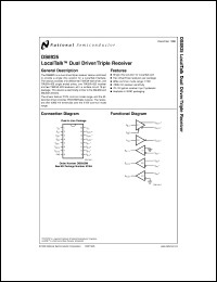 DS8925M datasheet: Local Talk Dual Driver/Triple Receiver DS8925M