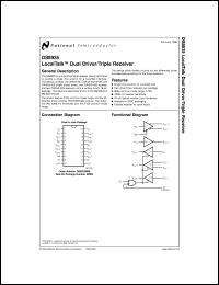 DS8935WM datasheet: LocalTalk Dual Driver/Triple Receiver [Life-time buy] DS8935WM