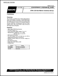 LC4103TAB-02 datasheet: SNT LCD dot matrix common driver LC4103TAB-02