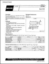 LC7444 datasheet: Dual VCO LC7444