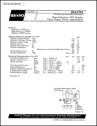 2SA1724 datasheet: PNP epitaxial planar silicon transistor, high-definition CTR display video output application 2SA1724