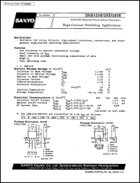 2SB1216 datasheet: PNP epitaxial planar silicon transistor, high-current switching application 2SB1216