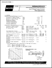 2SD1012 datasheet: NPN epitaxial planar silicon transistor, low-voltage larg-current amp application 2SD1012