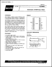 LC7368J datasheet: DTMF/PULSE switchable dialer LC7368J