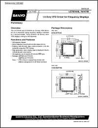 LC75741E datasheet: 1/2 duty VFD driver for frequency display LC75741E