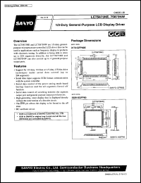 LC75873NW datasheet: 1/3 duty general-purpose LCD display driver LC75873NW